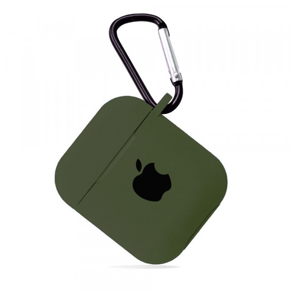 Чохол для AirPods Silicone Case Logo (Virid)-0
