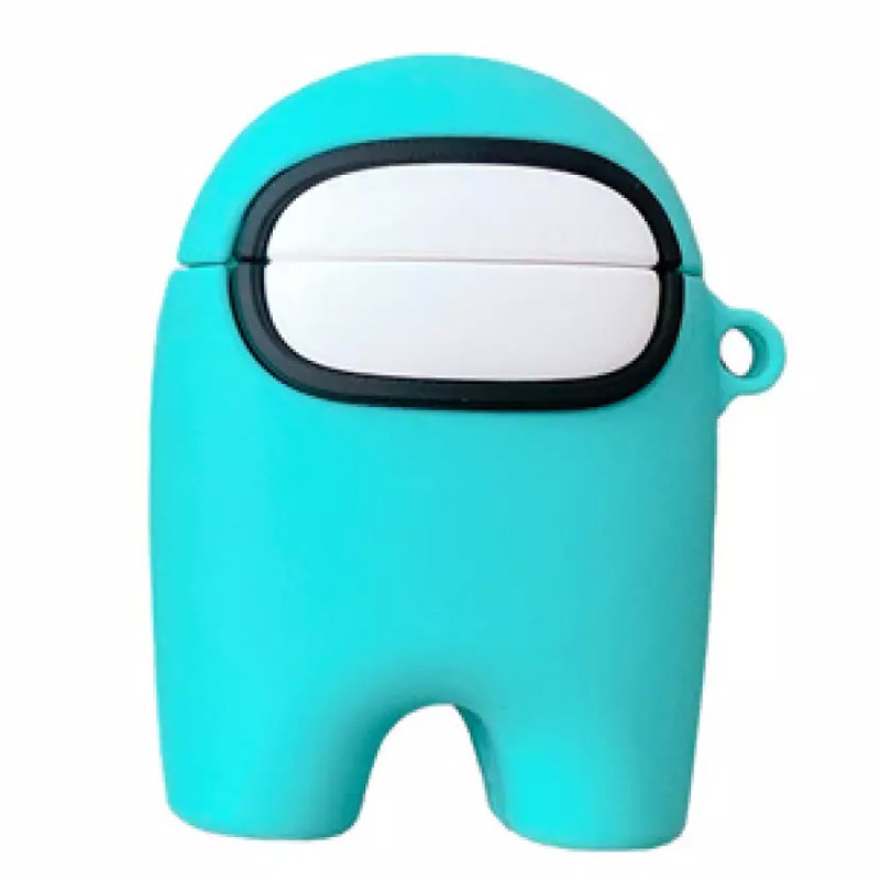 Чохол TOYS для AirPods 1/2  Among Us бірюзовий-0