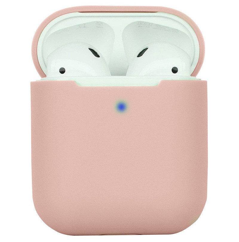 Силіконовий футляр для AirPods 1/2 (Pink Sand)-0