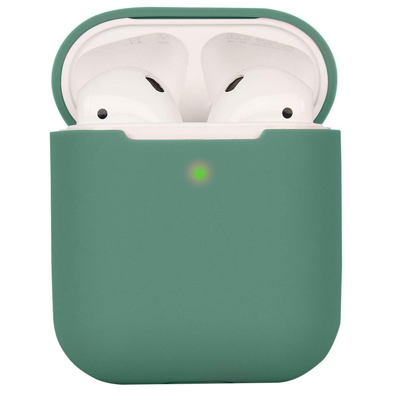 Силіконовий футляр для AirPods 1/2 (Pine Green)-0