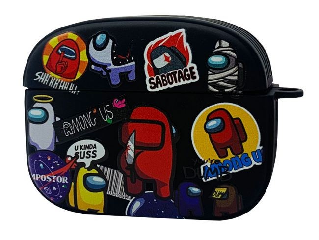Brand Design Case (TPU) AirPods Pro (among us black)-0