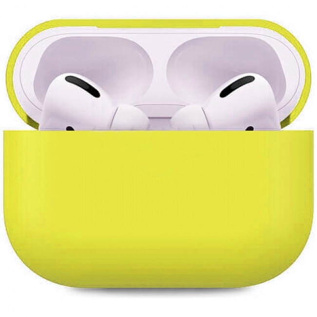 Чохол для Airpods Pro з мікрофіброю (Mellow Yellow)-0