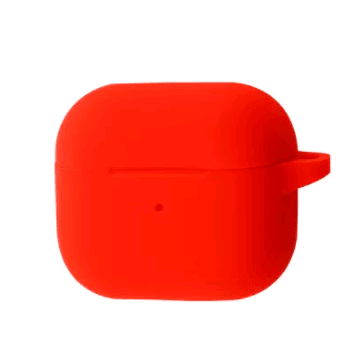 Silicone Case для Airpods 3 з мікрофіброю (Red)-0