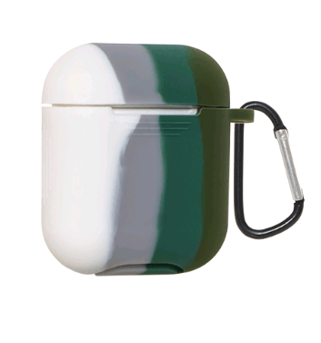 Air case Color mix для Airpods 1/2 (Зелений)-0