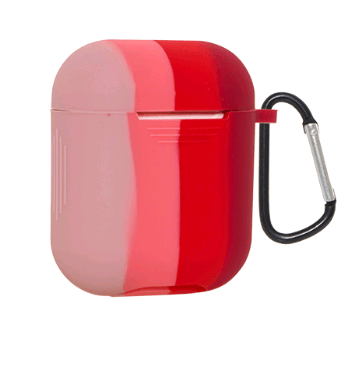 Air case Color mix  для Airpods 1/2 (Рожевий)-0