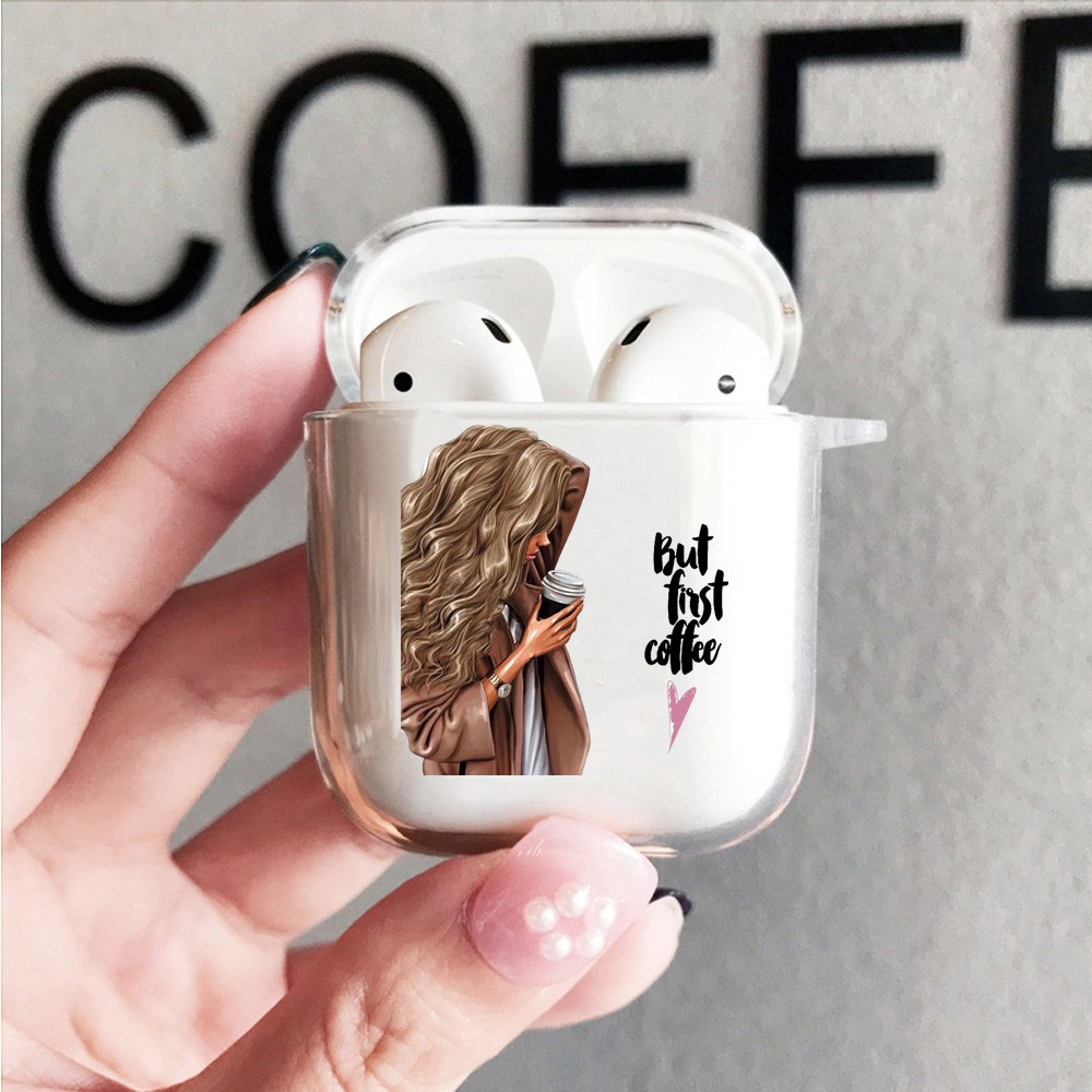 Чохол Max Capa для AirPods 1/2  "Спочатку кава"-0