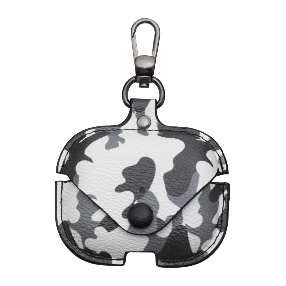 Чохол AirPods Pro  Camouflage Leather (Black/white)-0
