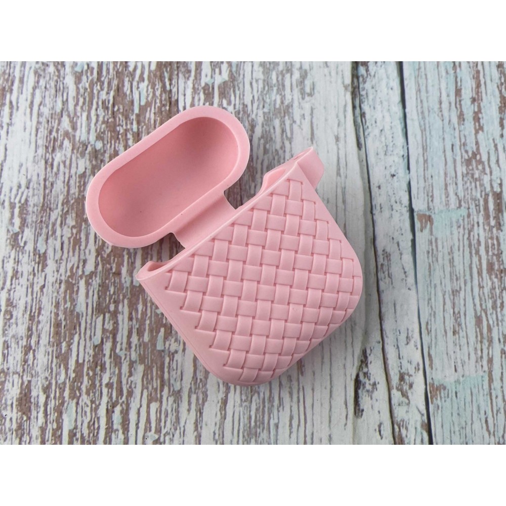 Чохол Bottega для AirPods 1/2 (Pink)-0