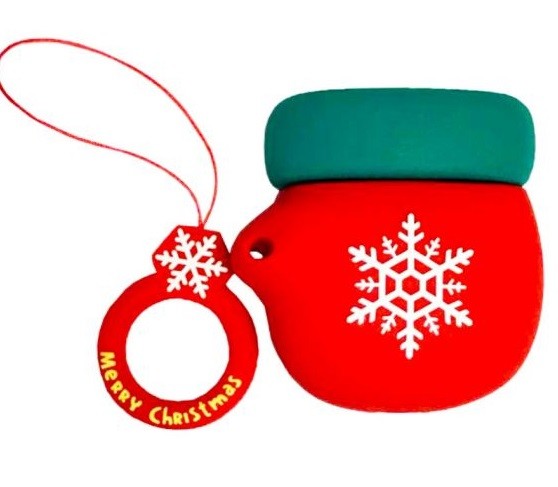 Чохол TOYS для Airpods 1/2 CHRISTMAS MITTEN-0