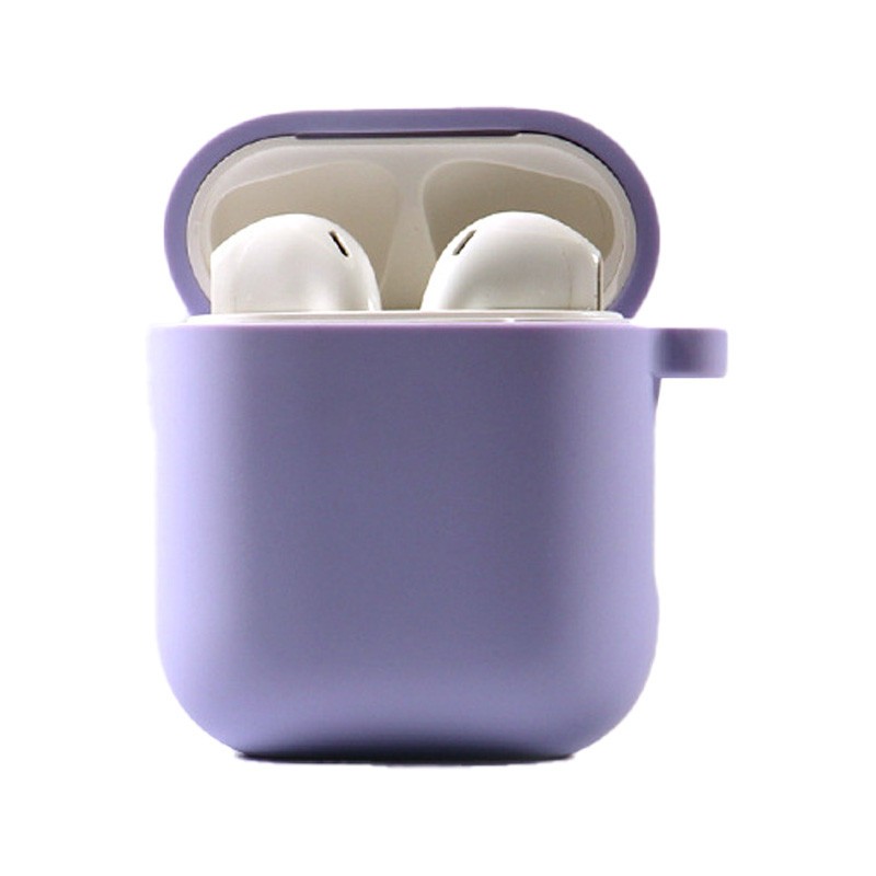 Silicone Case для Airpods 1/2 з мікрофіброю (Dasheen)-0
