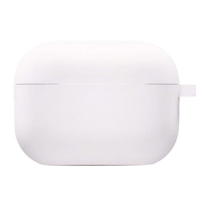 Silicone Case для Airpods Pro 2 з мікрофіброю (White)-0
