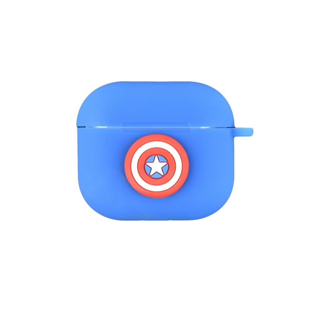 Чохол Silicone для Airpods 3 Funny (капітан Америка)-0