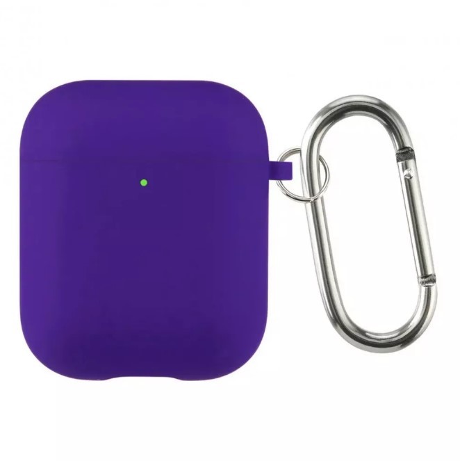 Silicone Case для Airpods Pro 2 з мікрофіброю (Ultra violet)-0
