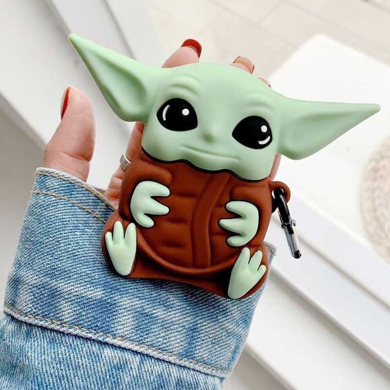 Чохол TOYS для Airpods 1/2 Йода (коричневий)-2
