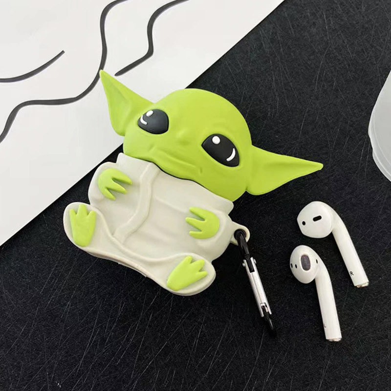 Чохол TOYS для Airpods 1/2 Йода (сірий)-3
