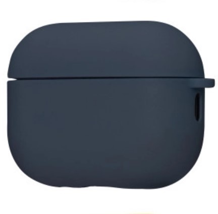 Silicone Case для Airpods Pro 3 з мікрофіброю (Midnight blue)-0
