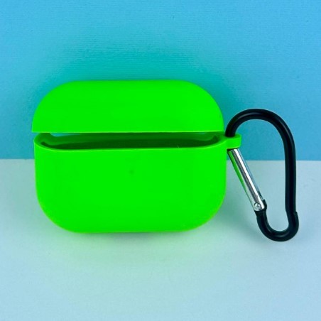 Чохол для Airpods Pro 3 з мікрофіброю (Neon Green)-0