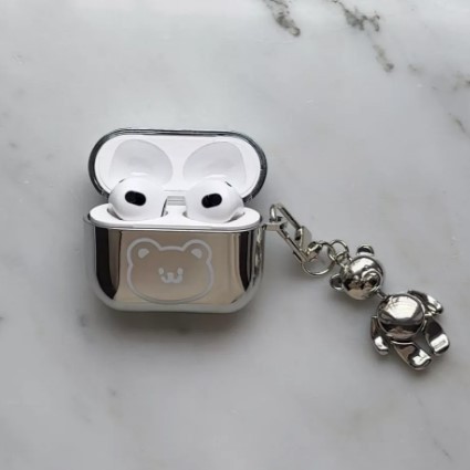 Чохол TOYS для Airpods 3 Happy bear (з карабіном)-1