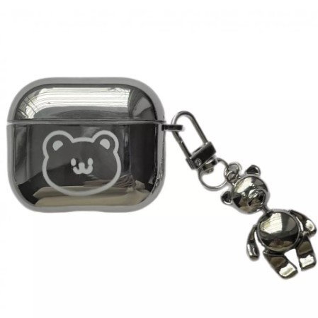 Чохол TOYS для Airpods Pro Happy bear (з карабіном)-0