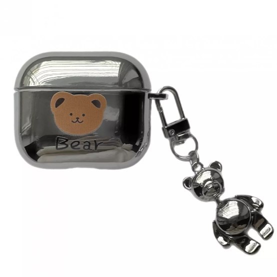 Чохол TOYS для Airpods Pro Bear (з карабіном)-0