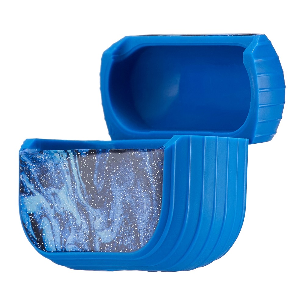 Накладка Glitter Marble Case для Airpods Pro 2 (Dark blue)-1