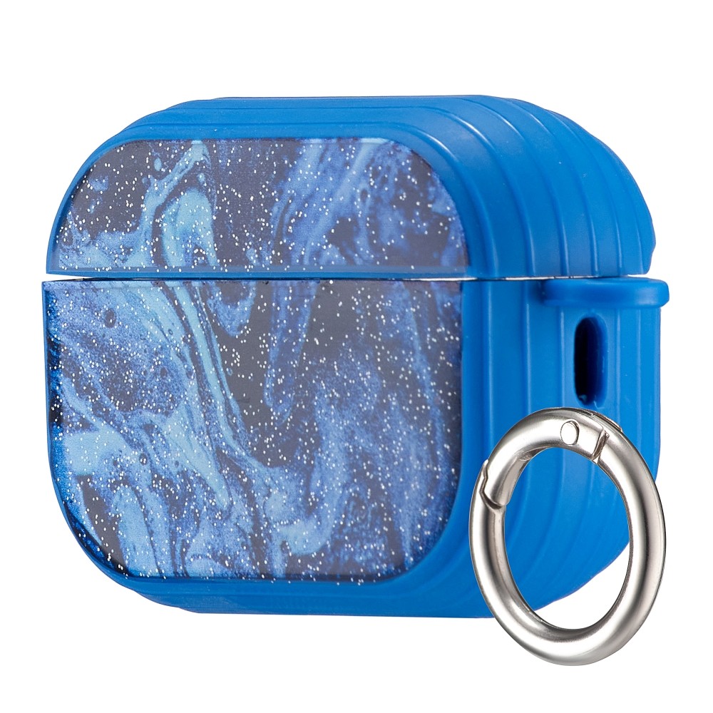 Накладка Glitter Marble Case для Airpods Pro 2 (Dark blue)-0