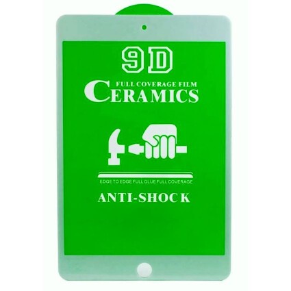 Гнучке скло Ceramic для  iPad 2/3/4  глянцеве з білою рамкою (м`яка упаковка)-0