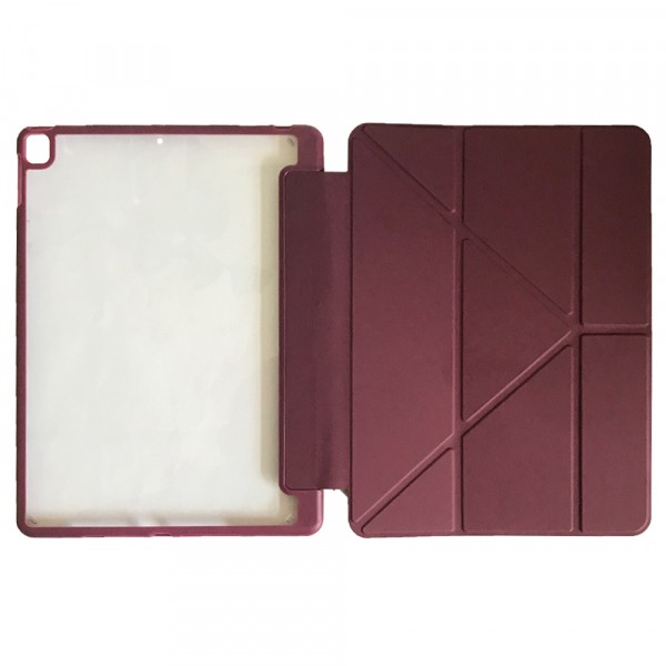 Чохол Smart Case Clear+stylus для iPad 10 iPad 10.9" (2022) (10-Gen) / iPad 11" A16 2025 Dark Red-0