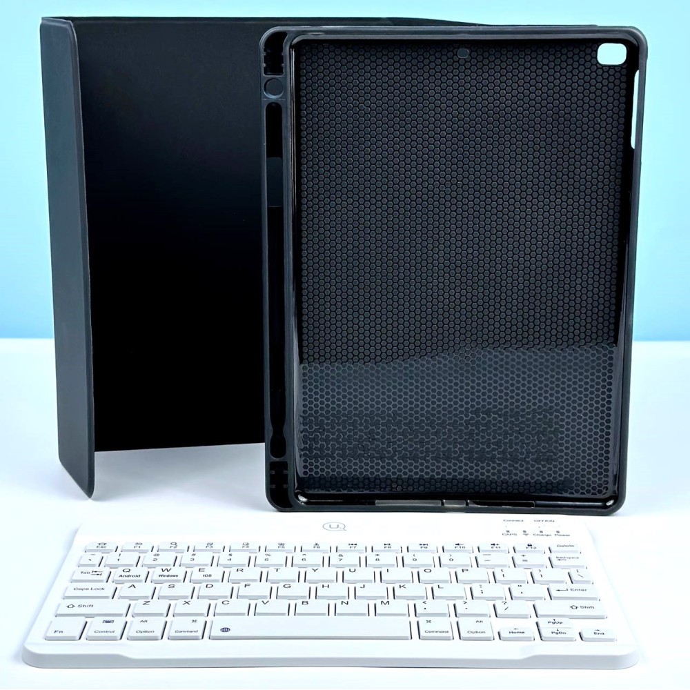 Чохол-клавіатура для iPad 9.7/Air/Air 2 Usams US-BH642 Smart Keyboard Winro 800mAh (Чорно-білий)-1