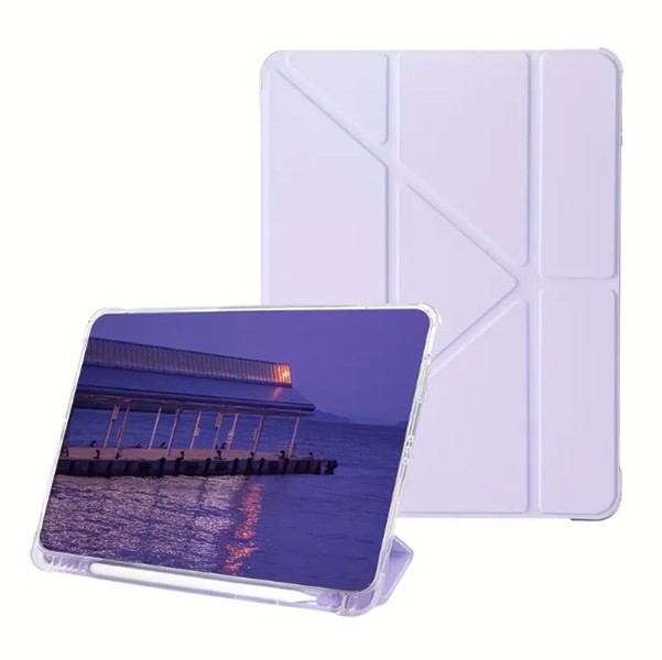 Чохол-книжка TPU Edge BeCover з кріпленням Apple Pencil для Apple iPad 10.9" Purple-1