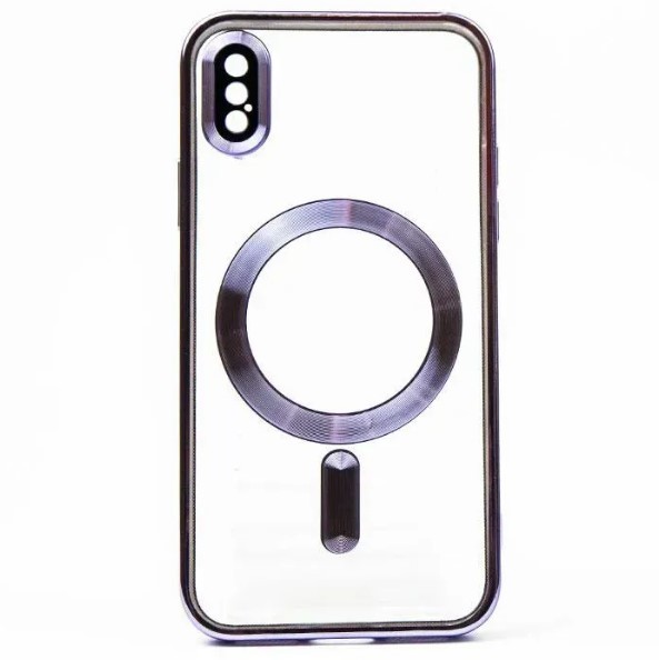 Накладка SHINING Camera MagSafe для iPhone X/Xs Dark violet-0