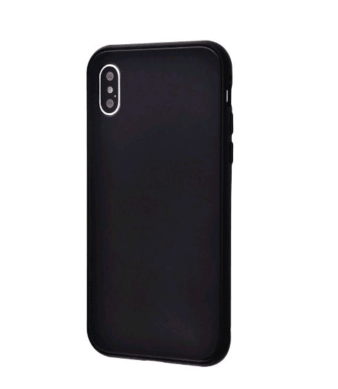 Накладка для iPhone X Magnette glass case Full 360 (black)-0