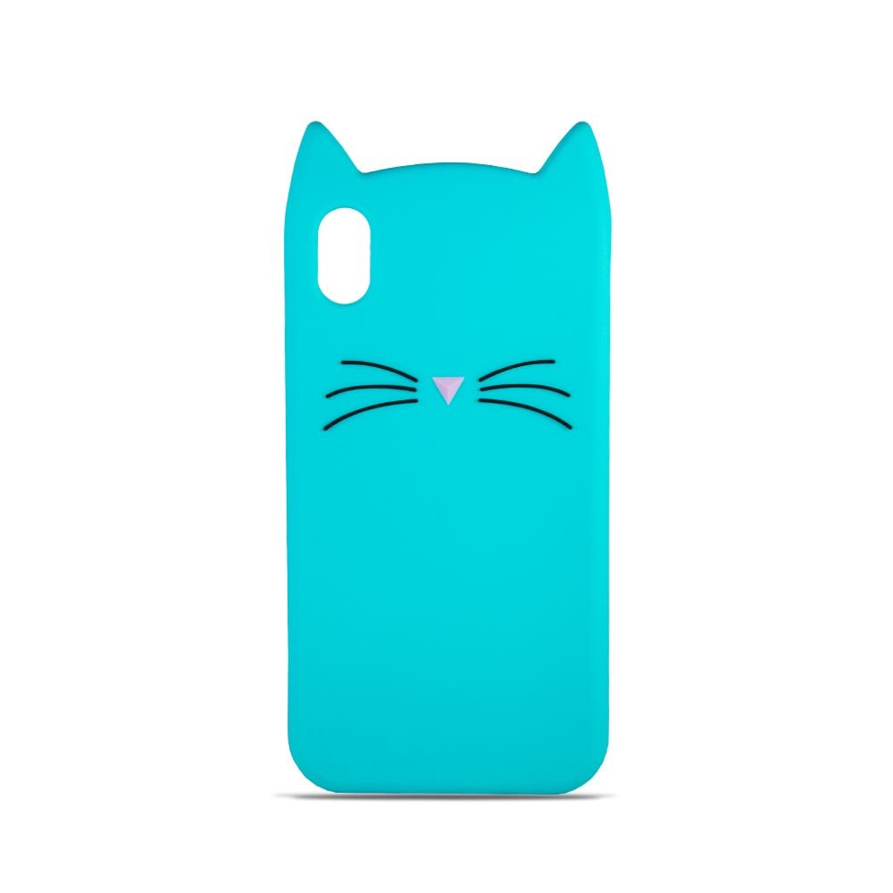 Накладка 3D Cat для IPhone X/Xs м`ятна-0
