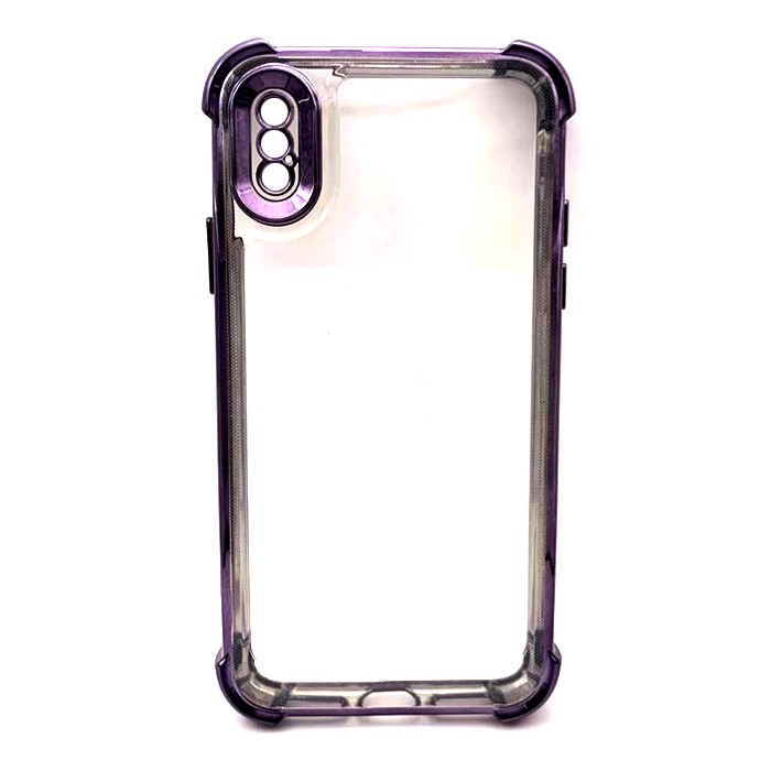 Накладка WXD Electroplated Side Colors для Iphone X/Xs (Фіолетова)-0