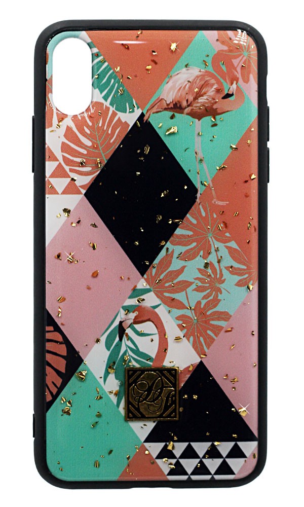 Чохол Fasion 2в1 для IPhone X "Фламінго"-0