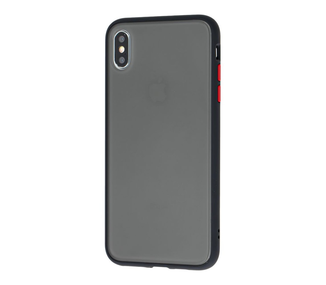 Накладка Totu Gingle для IPhone XS Max (Чорно-червона)-0