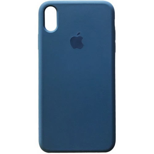 Silicone Case Full Size для iPhone X/Xs Cobalt Blue (57)-0