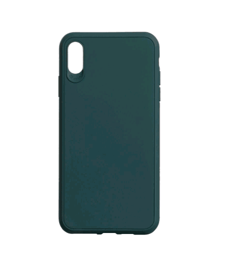 Накладка TPU Logo для Iphone X/Xs темно-зелена-0