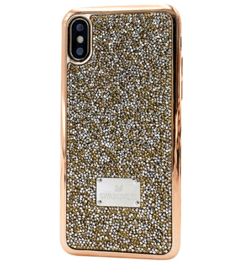 Накладка Grainy Diamonds для IPhone X/Xs золота-0