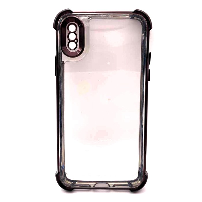 Накладка WXD Electroplated Side Colors для Iphone X/Xs (Чорна)-0
