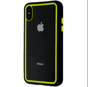 Накладка Contrast Color для iPhone X/Xs (Blue-Yellow)-0