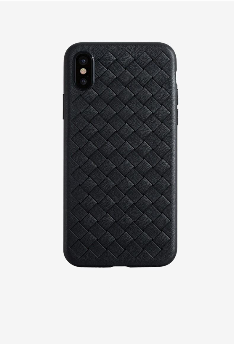 Накладка Macrame Leather для Iphone X/Xs чорна-0
