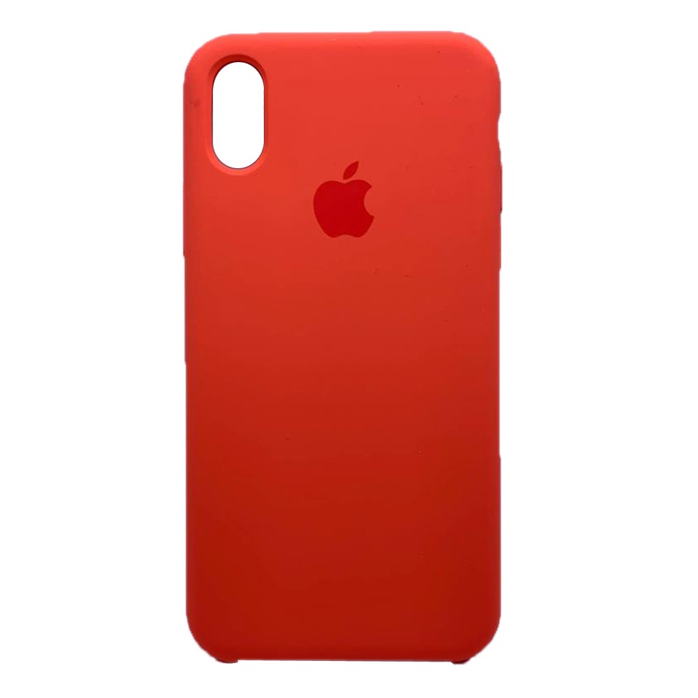 Silicone Case (AA) для iPhone X/Xs (5.8") (Orange)-0