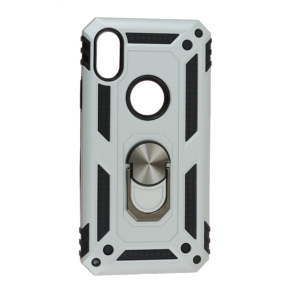 Накладка під магнітний тримач Serge Ring для Iphone X/Xs (Silver)-0