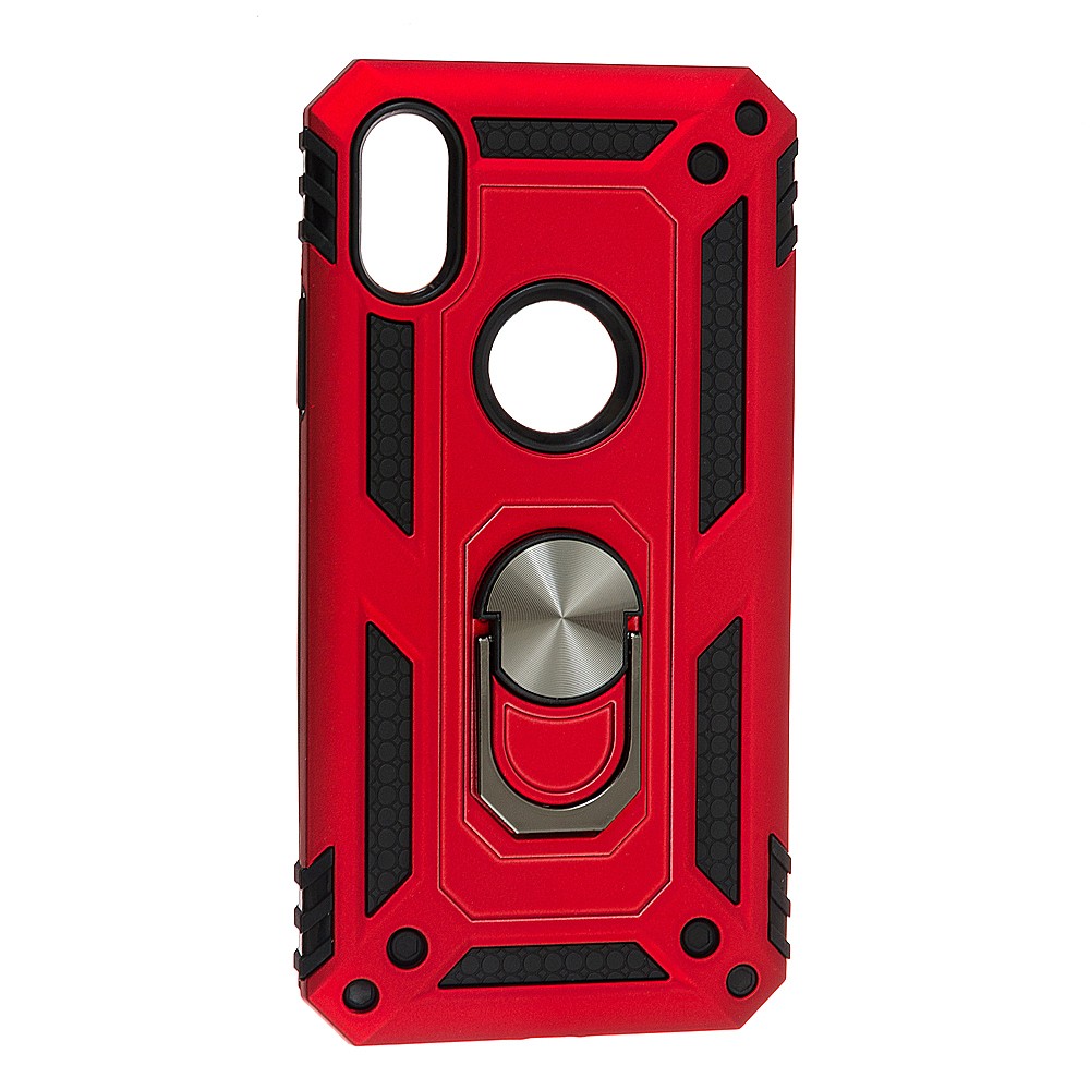 Накладка під магнітний тримач Serge Ring для Iphone X/Xs (Red)-0