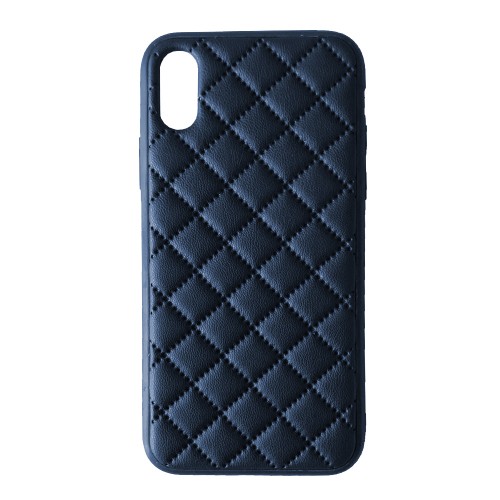 Накладка Stitched leather для  iPhone X/Xs Синя-0