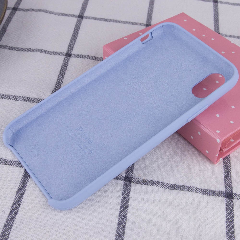 Silicone Case (AA) для iPhone X/XS (5.8") (Sky Blue)-2