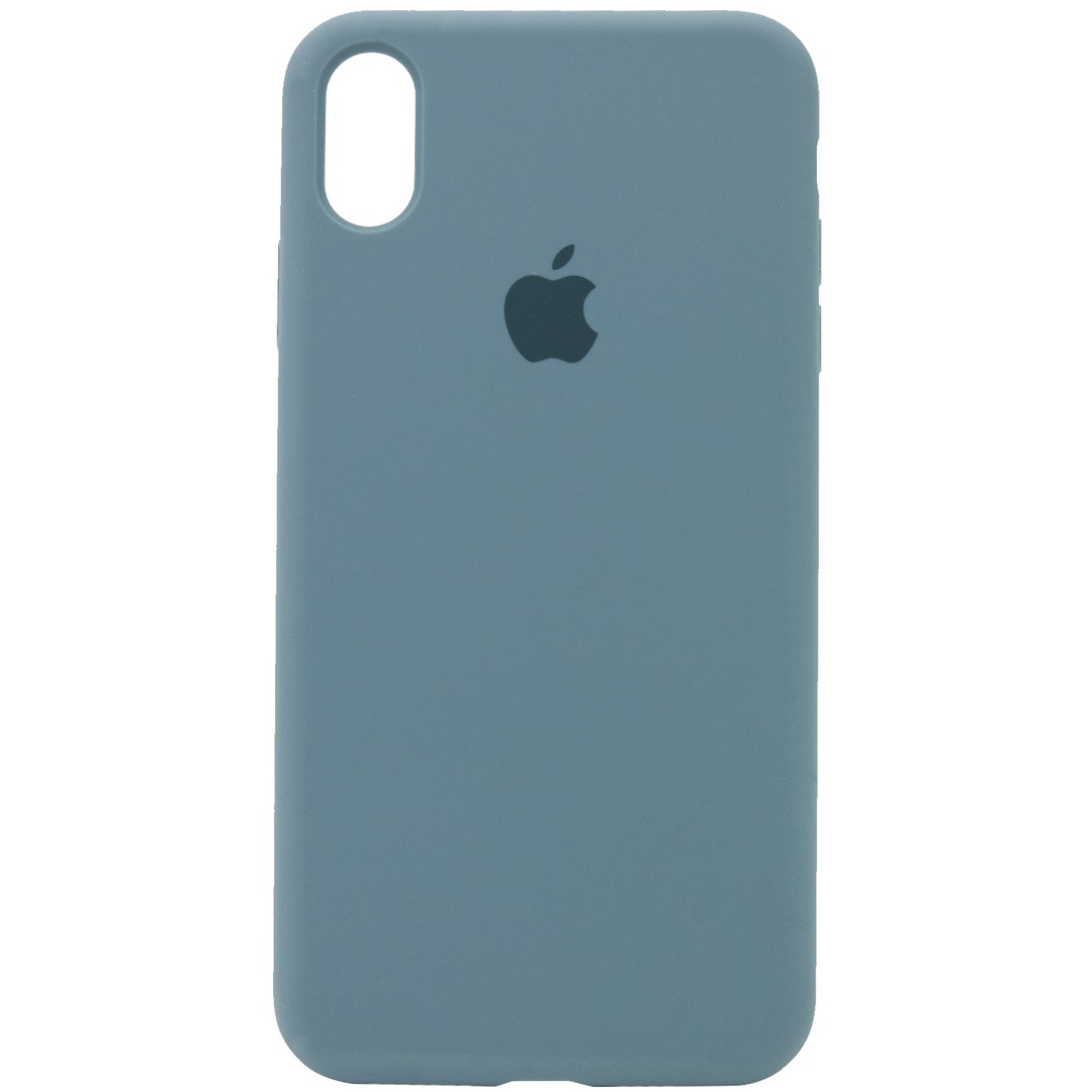 Silicone Case Full Protective (AA) для iPhone X/Xs (5.8") (Pine Green)-0