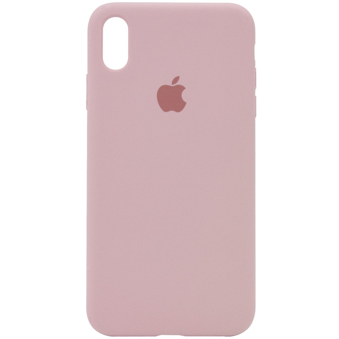 Silicone Case Full Protective (AA) для iPhone X/Xs (5.8") (Pink Sand)-0