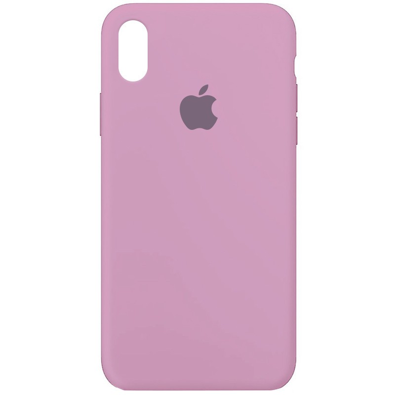 Silicone Case Full Protective (AA) для iPhone X/Xs (5.8") (Lilac Pride)-0
